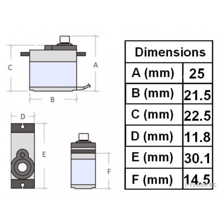 Servi - Servo Micro SG51R 5g digitale Towerpro - FLASH RC