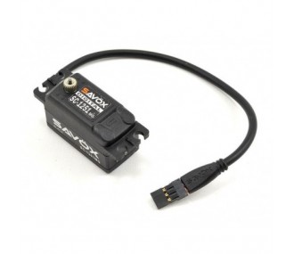 Servos - Savox SC-1251MG bajo perfil negro edición servo digital (44g, 9kg.cm, 0.09s/60°) - FLASH RC