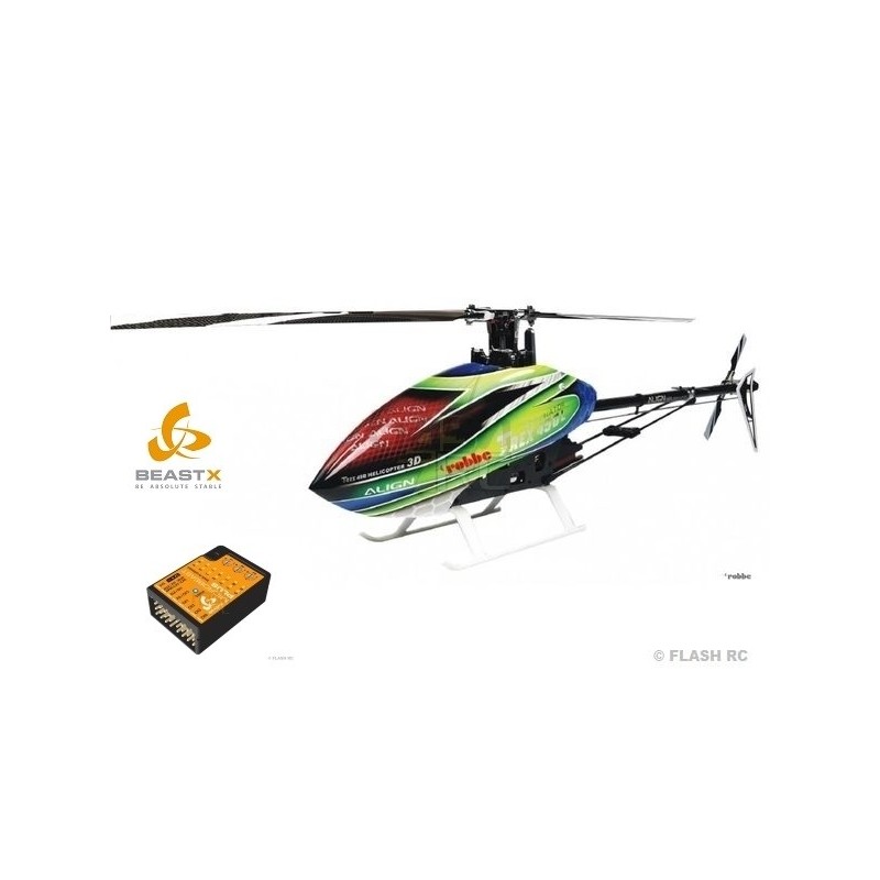 Hélicoptères RC - Align T-REX 450L Dominator Combo 6S avec Beast X (RH45E21B) - FLASH RC