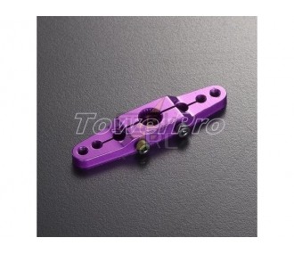Palonnier alu Violet double 38mm Futaba - Towerpro - FLASH RC