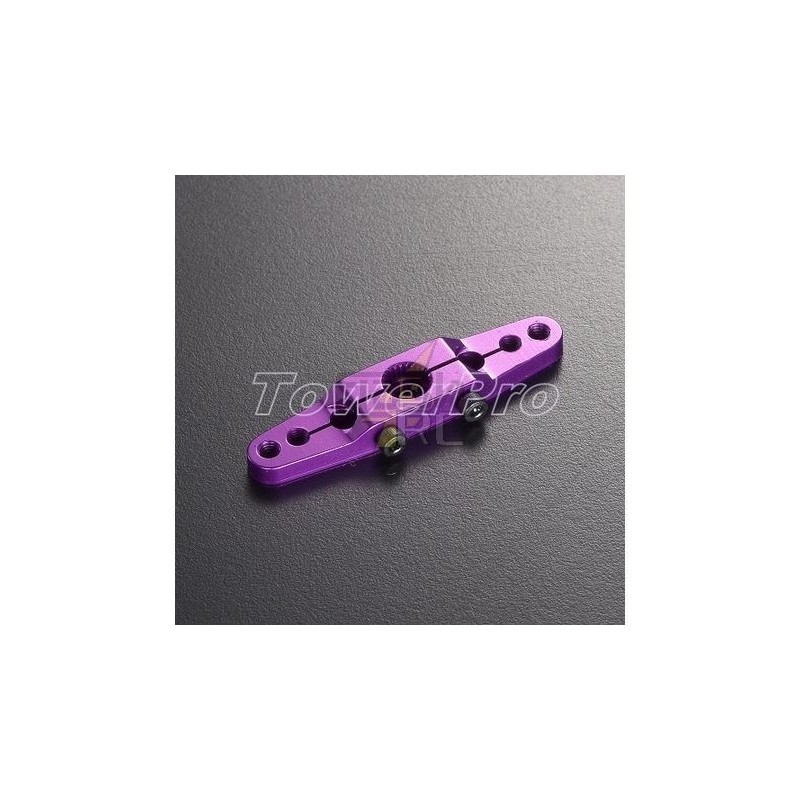 Servo Amplifiers - Double 38mm Purple Aluminum Servo Amplifiers Futaba - Towerpro - FLASH RC