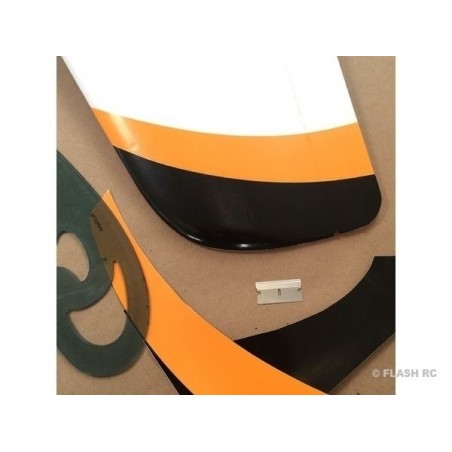 Film termoretraibile - Foglio adesivo trasparente 46x15,5cm Dream Flight (2 pezzi) - FLASH RC