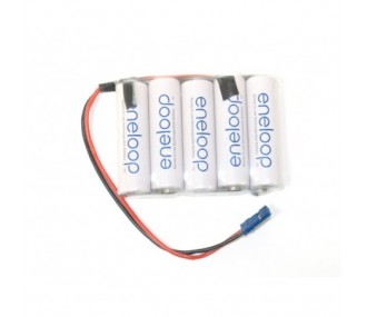 Receiver batteries - Battery 6,0V 1900mAh NiMh flat ENELOOP - FLASH RC