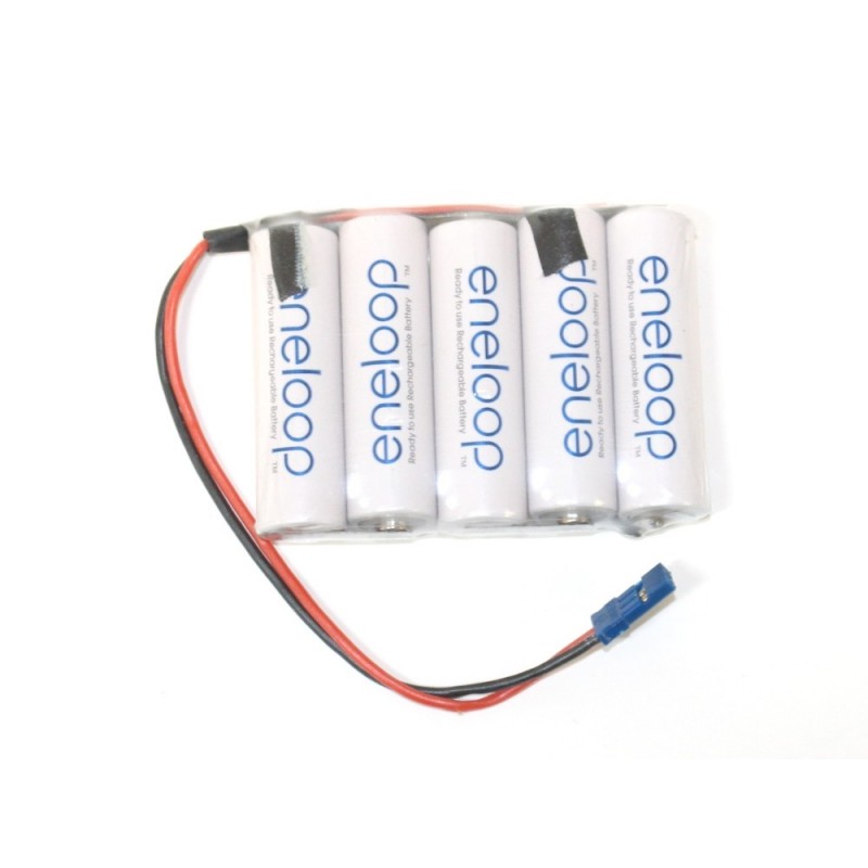 Batteries de réception - Batterie 6,0V 1900mAh NiMh plat ENELOOP - FLASH RC