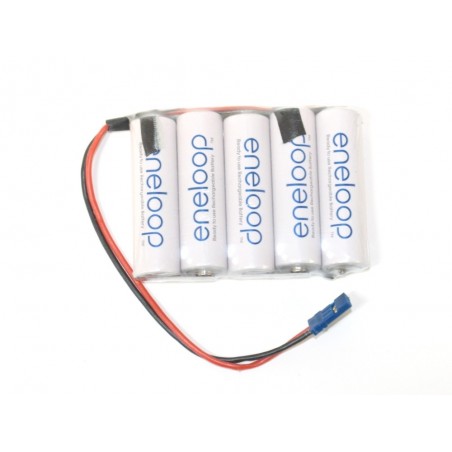 Batterie del ricevitore - Batteria 6,0V 1900mAh NiMh piatta ENELOOP - FLASH RC
