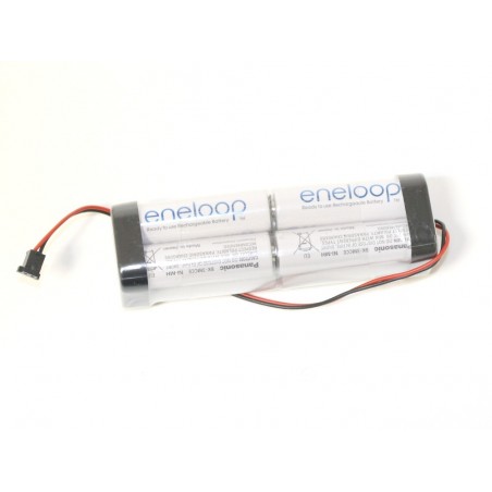 Batteries d'émission - Batterie Tx Eneloop 9,6V 1900mAh NiMh format bloc AA - FLASH RC