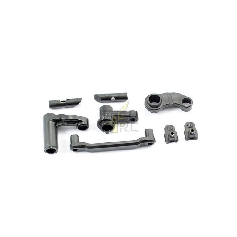 Piezas de repuesto para coches RC - Engranaje de dirección + bloqueo de la puerta de la batería para 1/12 ISHIMA/FTX - FLASH RC