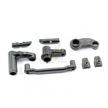 Piezas de repuesto para coches RC - Engranaje de dirección + bloqueo de la puerta de la batería para 1/12 ISHIMA/FTX - FLASH RC