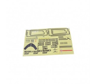 Decal Sheet: EC-1500 E-Flite - EFL5768 - FLASH RC