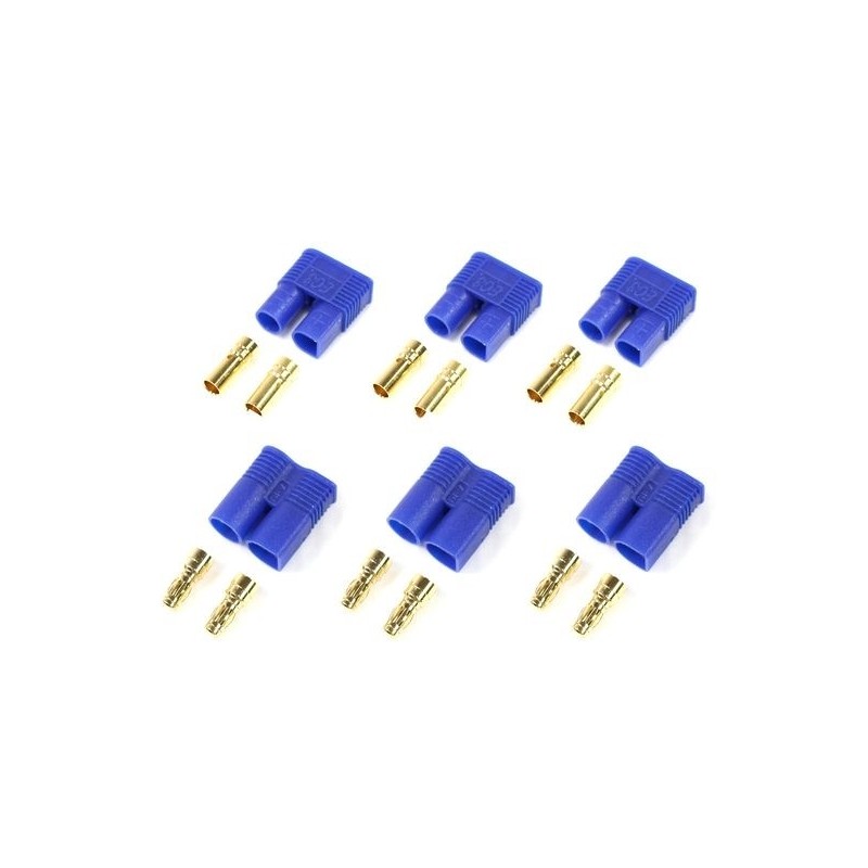 Presa EC2/EC3/EC5/DC3 - Presa EC3 maschio + femmina (x3 coppie) - FLASH RC