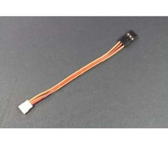 Adaptadores servo receptor - Adaptador servo con toma ZH -> toma servo JR estándar, 10 cm, 0,14 mm² Muldental - FLASH RC