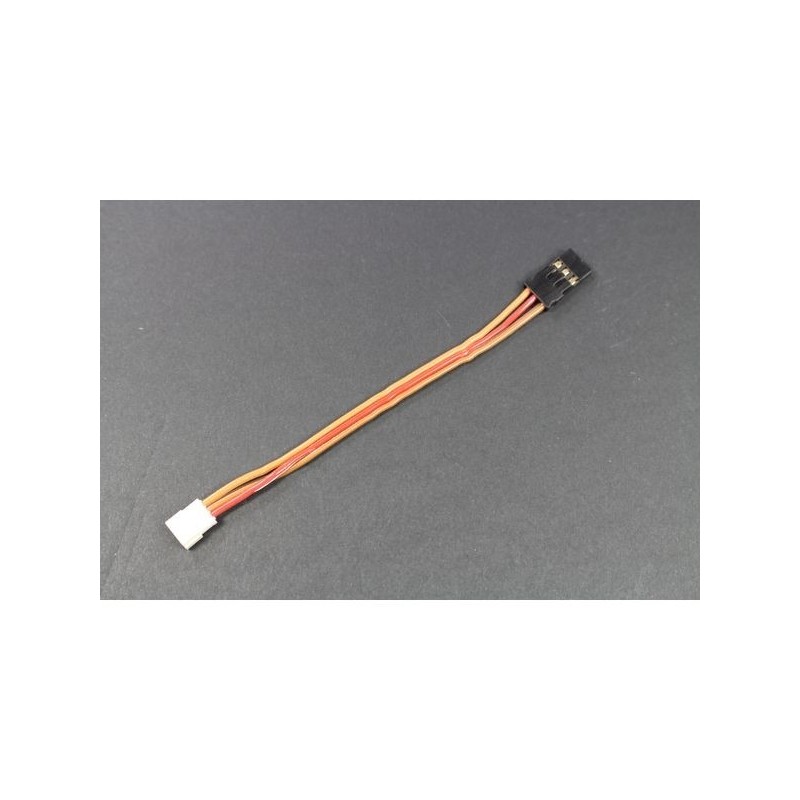 Receiver Servo Adapters - Servo Adapter with JR Standard Servo Plug -> ZH Servo Plug, 10 cm, 0.14 mm² Muldental - FLAS