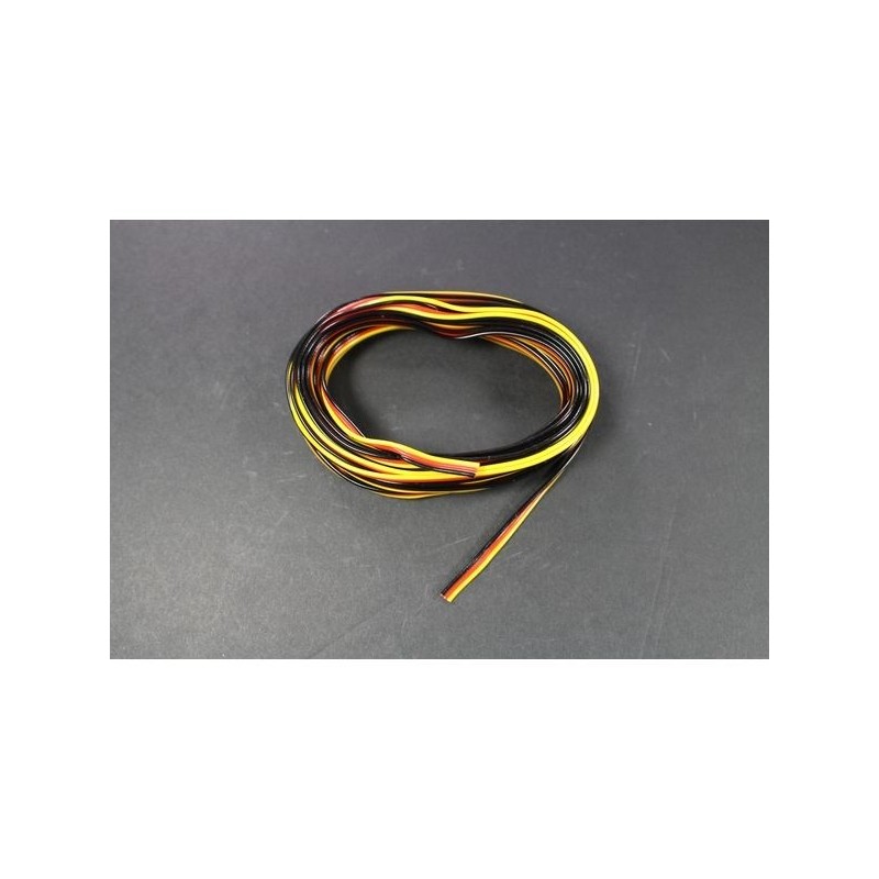 Cavi servo - Cavo servo 3 fili 0,14 mm² tipo piatto Multiplex 5m Muldental - FLASH RC