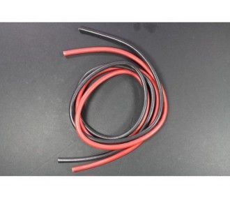 Kabel für Batterien, Motoren, etc... - Flexibles Silikonkabel Kupfer 10,0mm² 2x1m R+N Muldental - FLASH RC