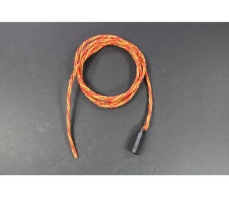 Cables servo - toma JR 100cm 0,25mm² trenzado Muldental - FLASH RC