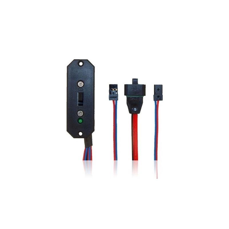 Electronic / magnetic switches - Safety switch, MPX/JR PowerBox sockets - FLASH RC