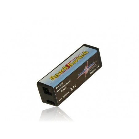 Interruttori e altro - Interruttore di accensione SparkSwitch, tensione regolata 7,4V PowerBox - FLASH RC