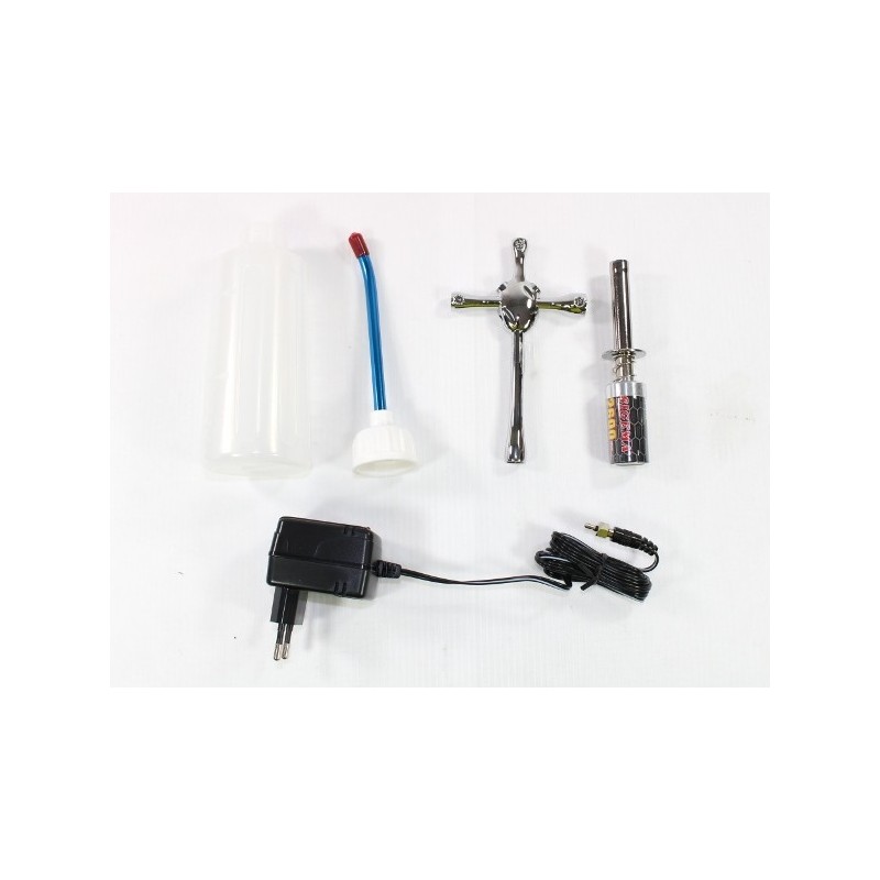 Démarrage moteur - Kit de démarrage thermique (accu/chargeur/clefs 5.5/7/8/10) Prolux - FLASH RC
