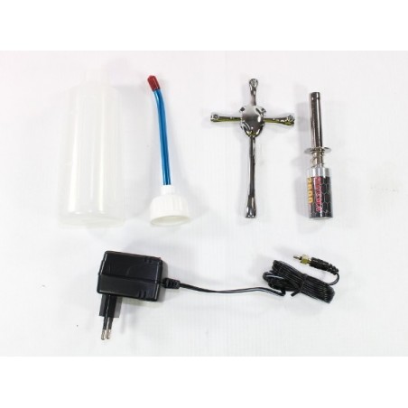 Motorstart - Thermisches Starterset (Akku/Ladegerät/Schlüssel 5.5/7/8/10) Prolux - FLASH RC