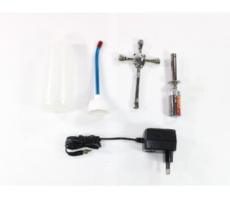 Arranque motor - Kit de arranque térmico (batería/cargador/llaves 8/9/10/12) Prolux - FLASH RC