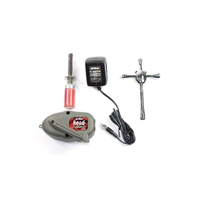 Démarrage moteur - kit de démarrage thermique (pompe/accu/chargeur/clefs 5.5/7/8/10) Prolux - FLASH RC