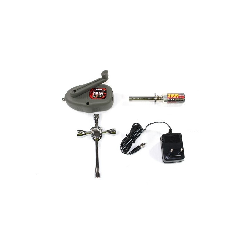 Arranque motor - Kit de arranque motor térmico (bomba/accu/cargador/alimentadores 8/9/10/12) Prolux - FLASH RC
