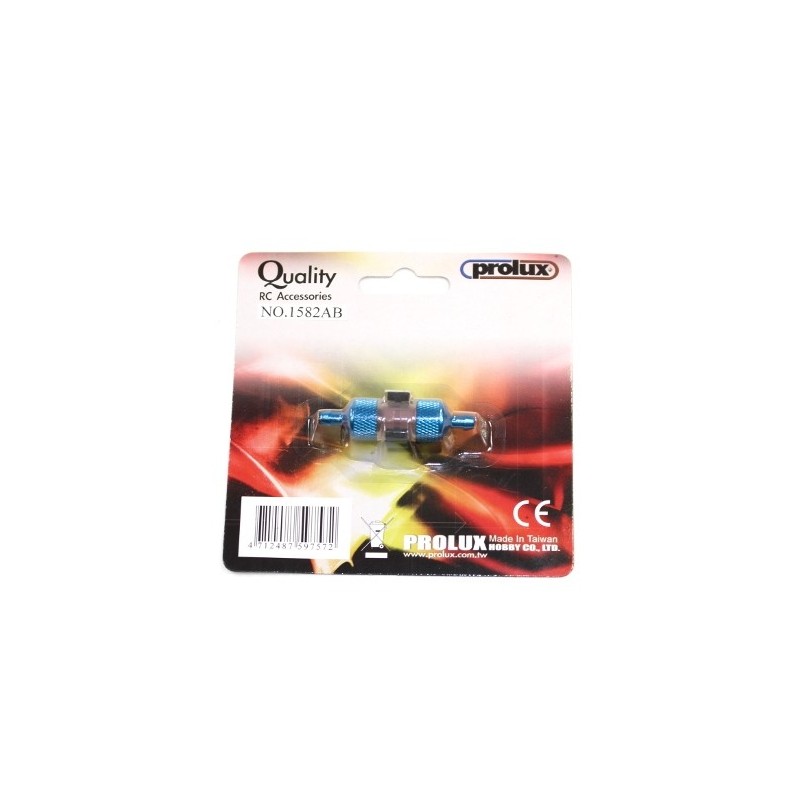 Fuel/methanol hoses & acc. - Fuel filter (gasoline) - large model - Prolux Blue - FLASH RC