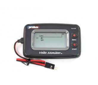 Voltmètres - Voltmètre LCD 3,7-20V Prolux - FLASH RC