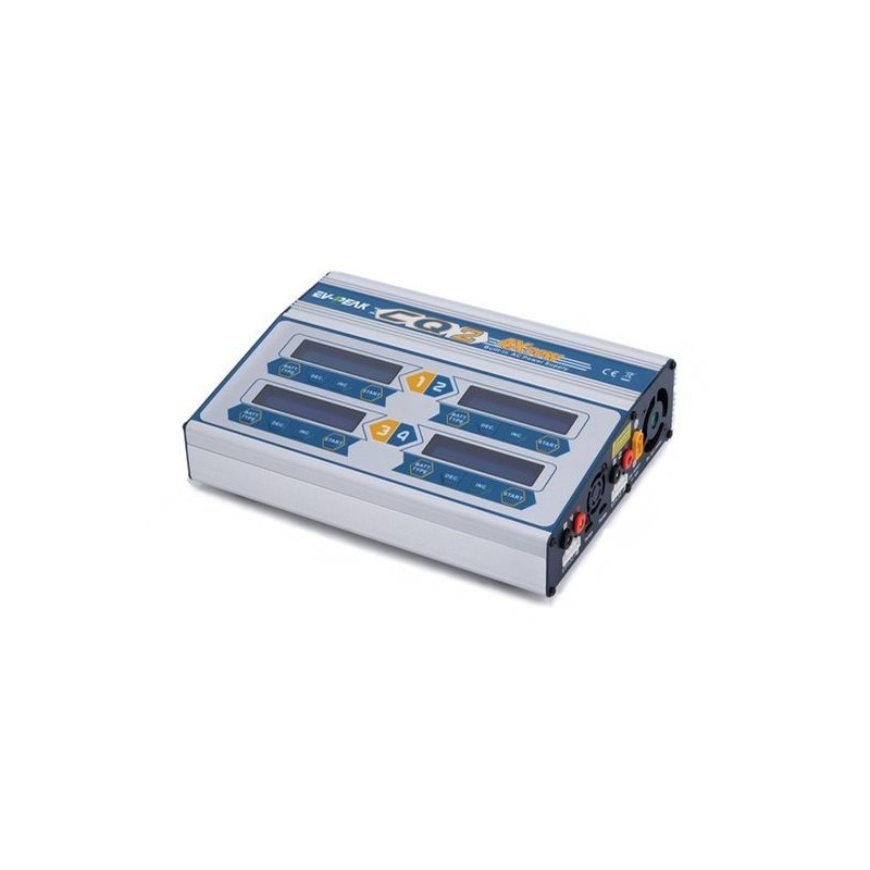 Cargadores - Cargador CQ2 4x50W 12V/220V EV PEAK - FLASH RC