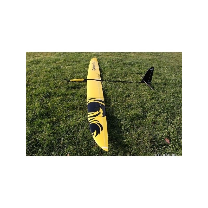 RC gliders - E-Typhoon PLUS Full carbon 2.90m yellow/black & white RCRCM - FLASH RC