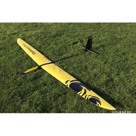 Motoplaneurs RC - E-Typhoon PLUS Full carbon 2.90m jaune/noir & blanc RCRCM - FLASH RC