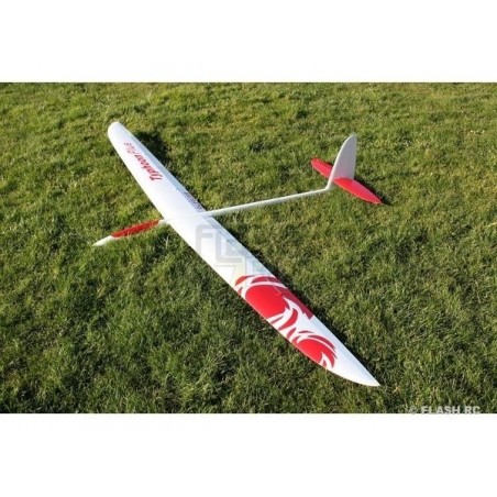 RC-Motorsegler - E-Typhoon PLUS Vollfaser ca.2.90m weiß & rot RCRCM - FLASH RC