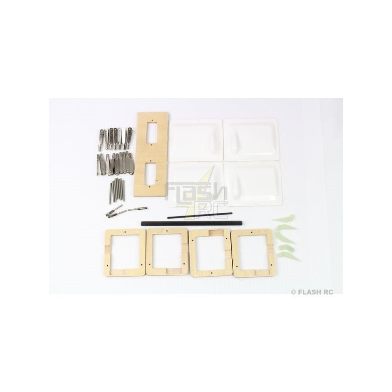 RC-Motorsegler - E-Typhoon PLUS Vollfaser ca.2.90m weiß & rot RCRCM - FLASH RC