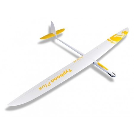 RC gliders - E-Typhoon PLUS Full carbon 2.90m white&yellow RCRCM - FLASH RC