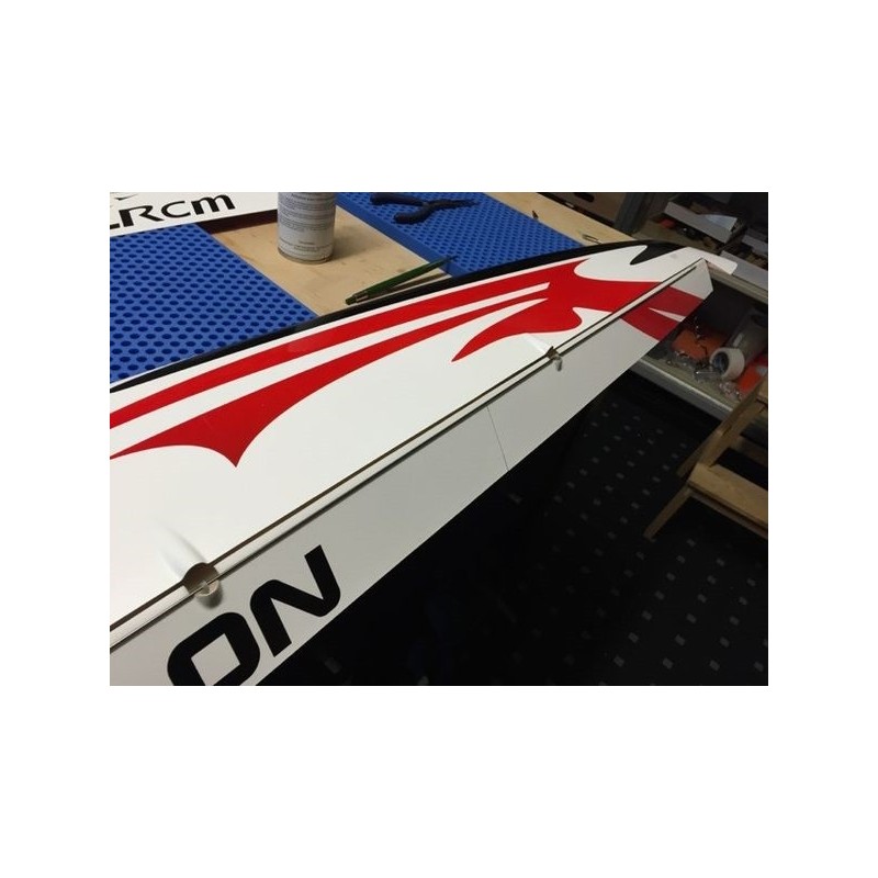 Alianti RC - Cylon Full Carbon circa 2,00m bianco/rosso e nero RCRCM - FLASH RC