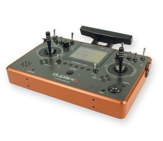 Radiocommandes - Jeti DC-24 Carbon-Line Orange MultiMode 2.4Ghz Duplex + R10 - FLASH RC