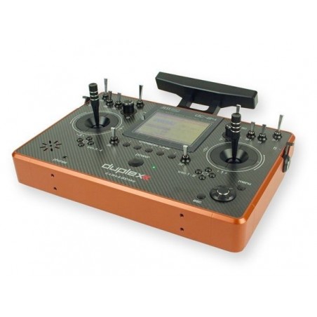 Funkfernsteuerungen - Jeti DC-24 Carbon-Line Orange MultiMode 2.4Ghz Duplex + R10 - FLASH RC