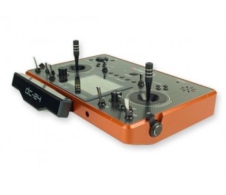 Mandos Radio - Jeti DC-24 Carbon-Line Naranja MultiMode 2.4Ghz Duplex + R10 - FLASH RC 2