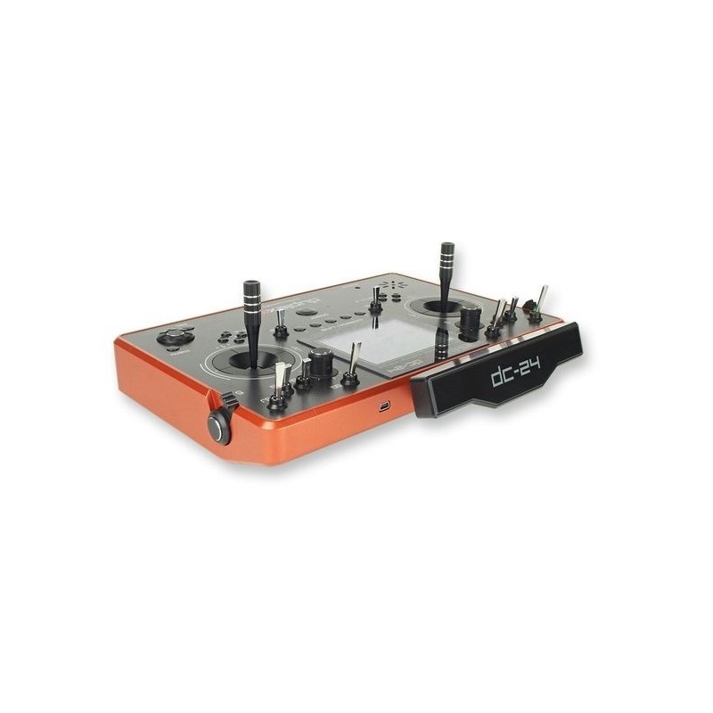 Radio Controls - Jeti DC-24 Carbon-Line Orange MultiMode 2.4Ghz Duplex + R10 - FLASH RC