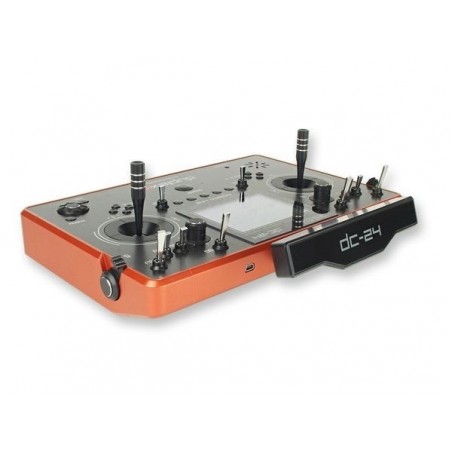 Radio Controls - Jeti DC-24 Carbon-Line Orange MultiMode 2.4Ghz Duplex + R10 - FLASH RC