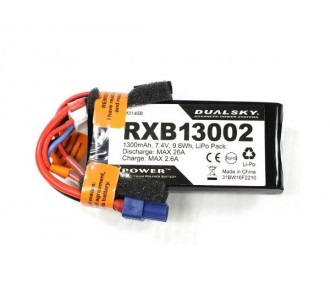 Batterie per riceventi - Lipo 2S 7.4V 1300mAh 20C RX Dualsky - FLASH RC