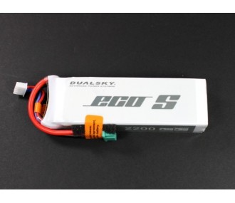 Baterías compatibles MULTIPLEX - Batería Dualsky ECO S, lipo 3S 11.1V 2200mAh 25C MPX socket - FLASH RC