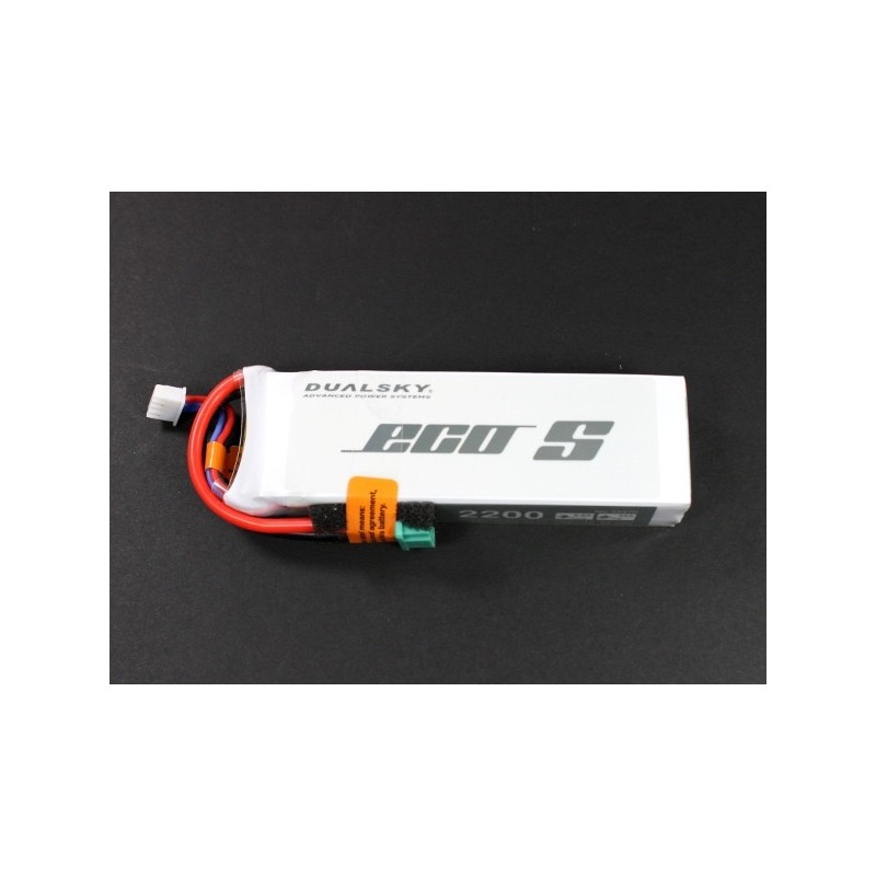Compatible batteries MULTIPLEX - Dualsky ECO S battery, lipo 3S 11.1V 2200mAh 25C MPX socket - FLASH RC