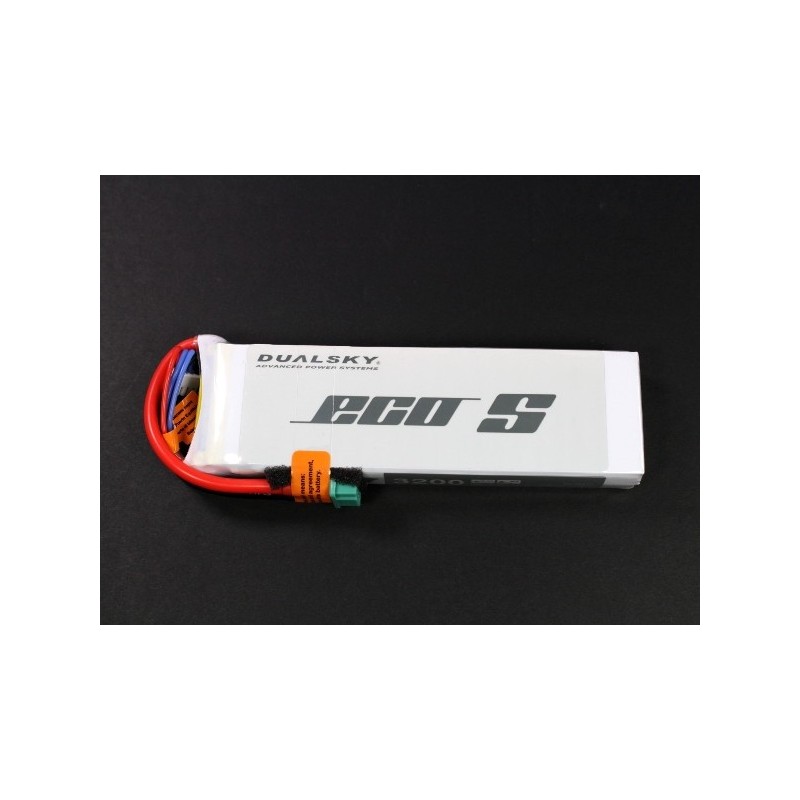 Kompatible Batterien MULTIPLEX - Batterie Dualsky ECO S, lipo 3S 11.1V 3200mAh 25C Steckdose MPX - FLASH RC