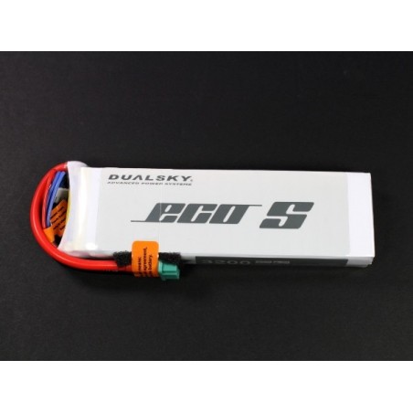 Batterie Dualsky ECO S, lipo 3S 11.1V 3200mAh 25C prise MPX - FLASH RC