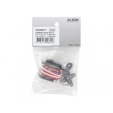 Servos - Align DS450M digital servo (cyclic - HV) (20g, 4.0kg.cm, 0.05s/60°) - FLASH RC