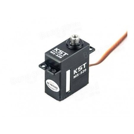 Servos - Mini-Servo KST MS320 HV 12mm (21g, 6.2kg.cm, 0.075s/60°) - FLASH RC
