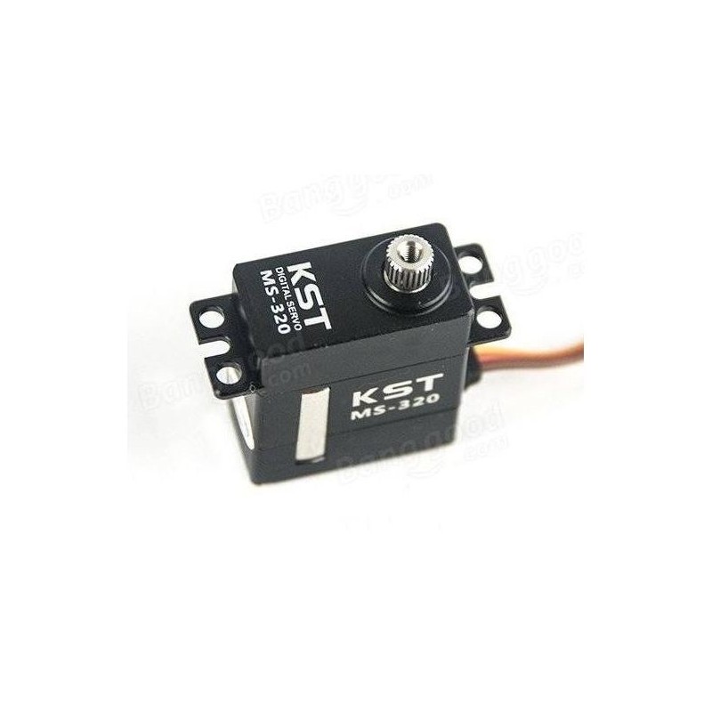 Servos - Mini-Servo KST MS320 HV 12mm (21g, 6.2kg.cm, 0.075s/60°) - FLASH RC