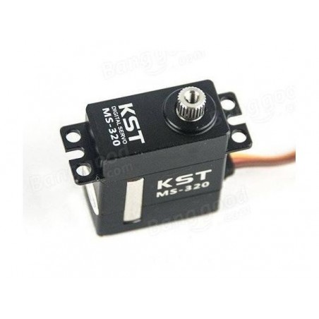 Servos - Mini-Servo KST MS320 HV 12mm (21g, 6.2kg.cm, 0.075s/60°) - FLASH RC