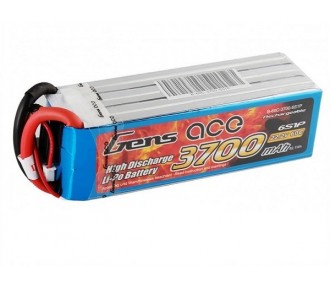 Baterías de propulsión de aviones RC - Gens ace lipo 6S 22.2V 3700mAh 60C EC5 socket battery - FLASH RC